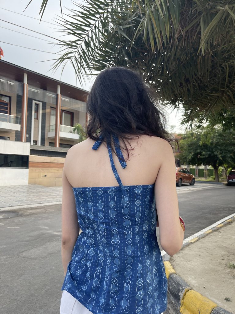 Boho-Chic Halter Neck Kurti 1