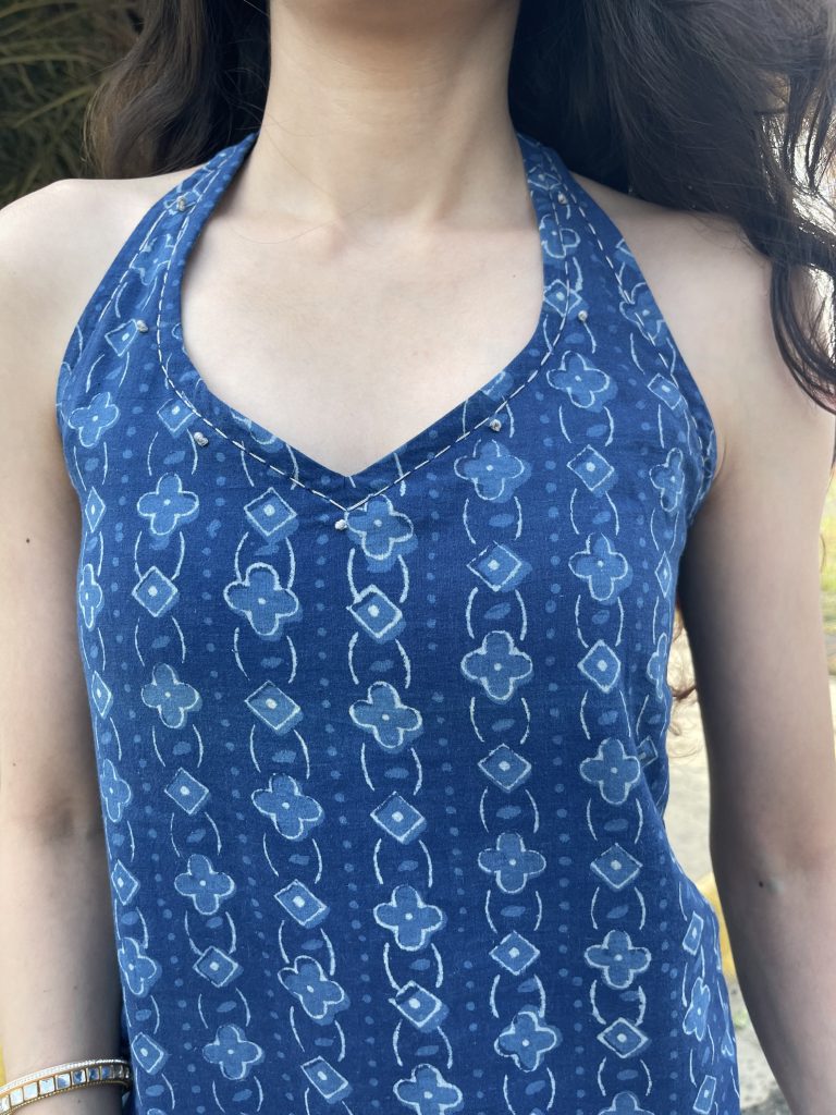 Boho-Chic Halter Neck Kurti- 5