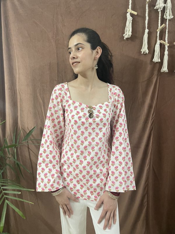 The Gulabi Bell Sleeve Kurti - Image 5