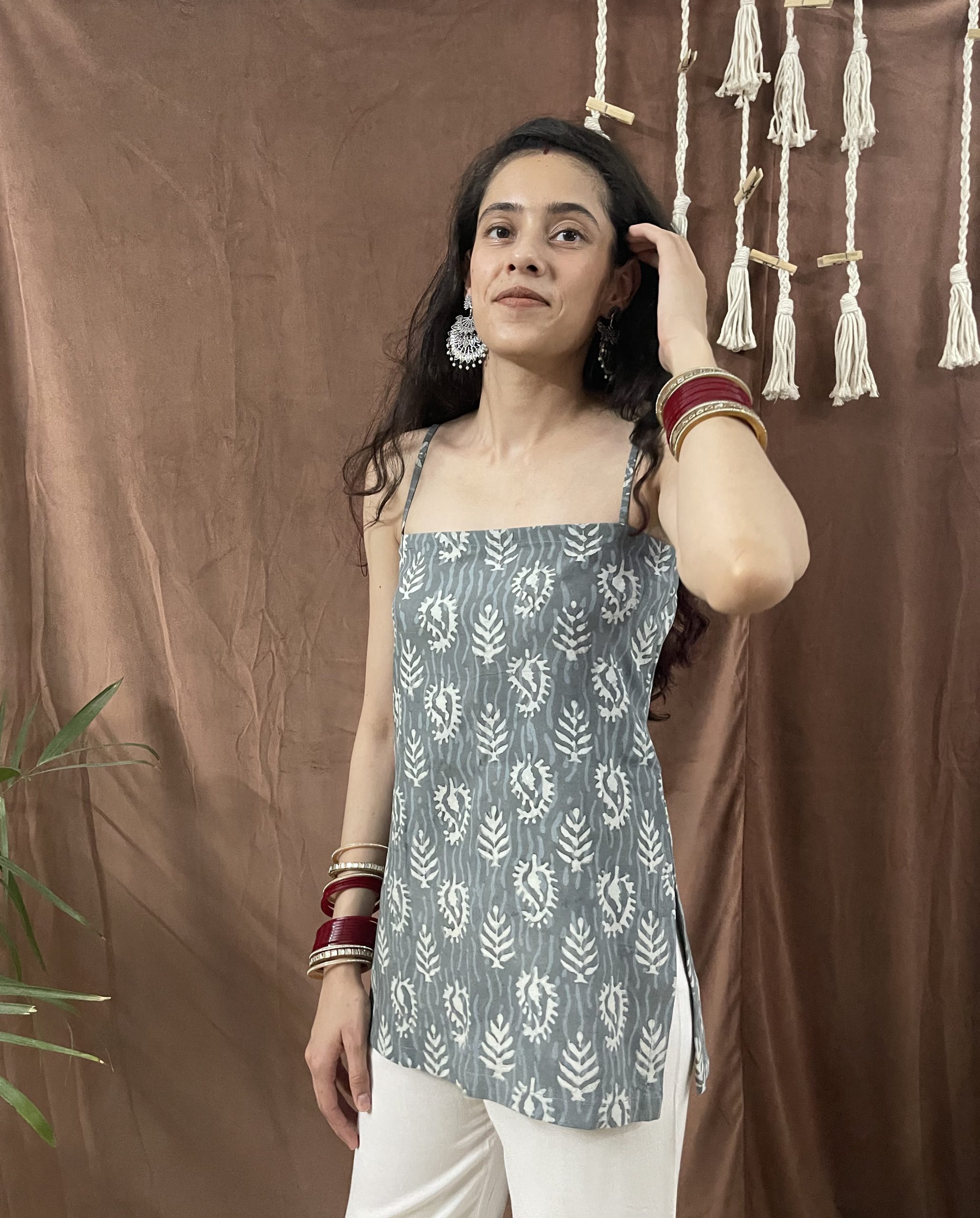 The Indo Western Camisole Kurti - Image 3