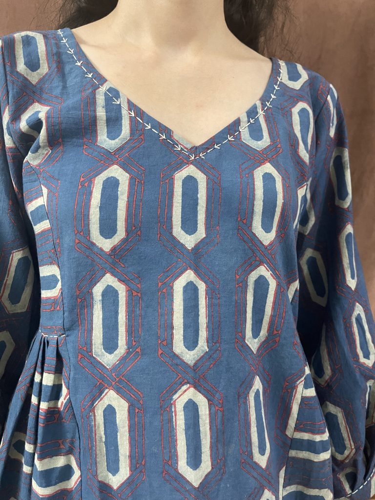 The Syahi Peplum Kurti - 1