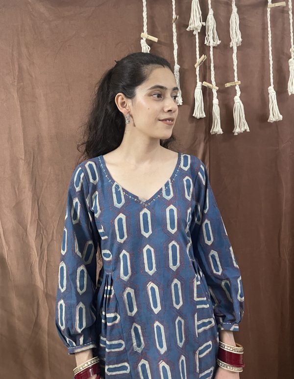 The Syahi Peplum Kurti - 5