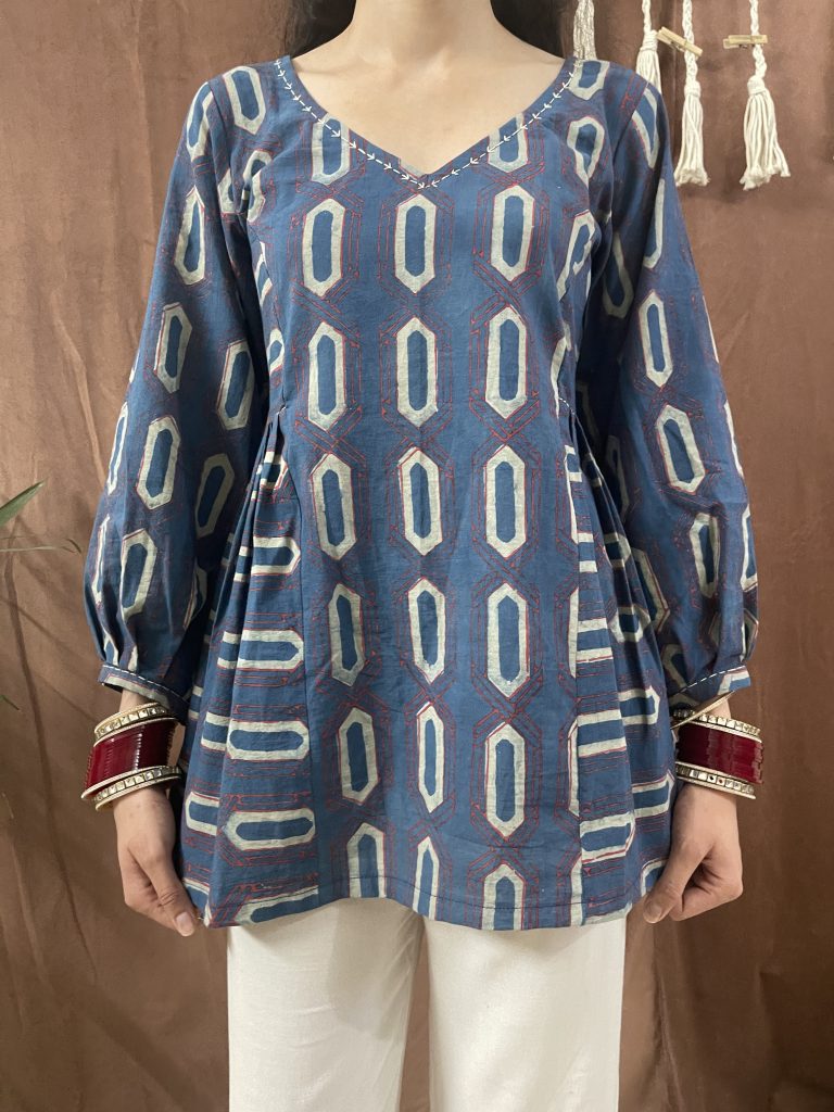 The Syahi Peplum Kurti - 6