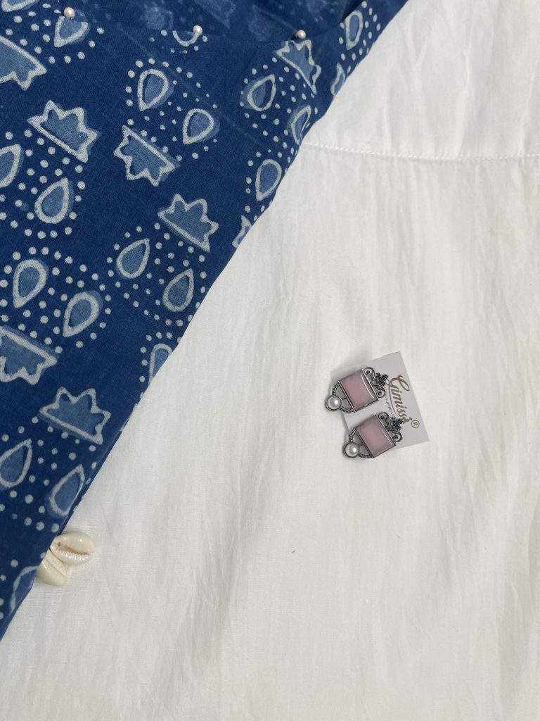 Indigo Handcrafted Farshi Suit - Haute Kaari Nazakat Collection