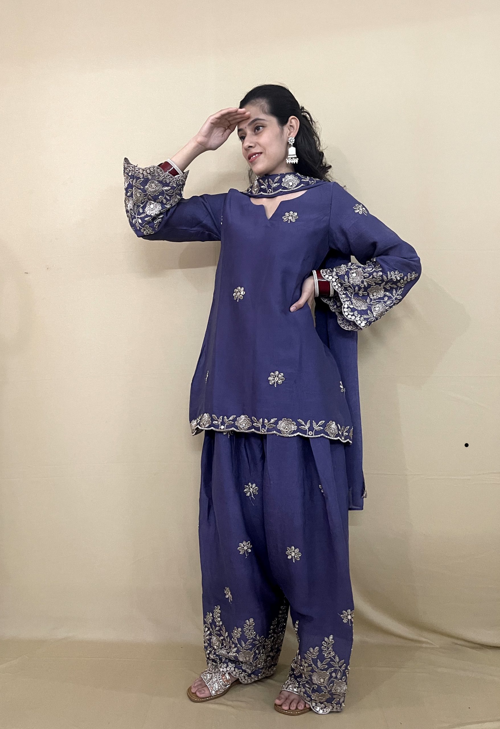 Falsa Handcrafted Farshi Salwar Suit - Badass Farshi Suit for Baddies